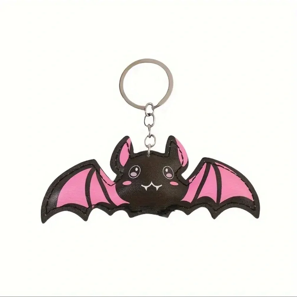 Pink and Black Bat Key Holder, NEW